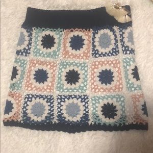 Skirts - Boho crochet mini skirt Skirts - Boho crochet mini skirt